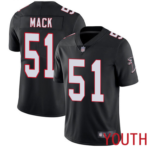 Atlanta Falcons Limited Black Youth Alex Mack Alternate Jersey NFL Football 51 Vapor Untouchable